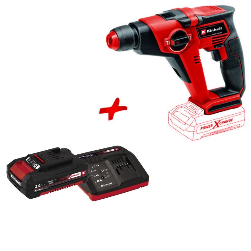 פטישון אלחוטי Einhell TE-HD 18 LI-SOLO סוללה ומטען
