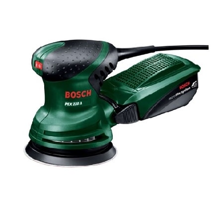 מלטשת Bosch PEX220A חשמלית לעיבוד משטחי עץ ומתכת