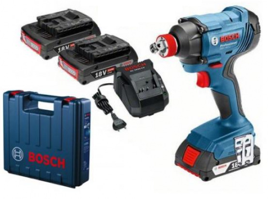 מברגת אימפקט Bosch GDX 180-LI עם סוללות 2X3AH