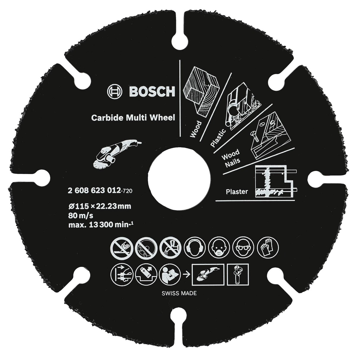 דיסק רב שימושי BOSCH לגילוף וחיתוך בדיסק חשמלי