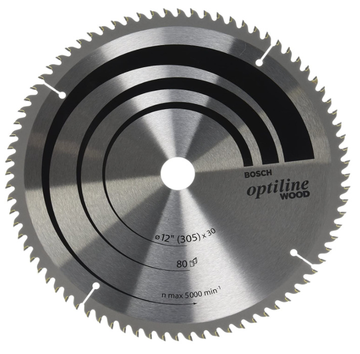להב עץ Bosch Optiline Wood 12 80 שיניים