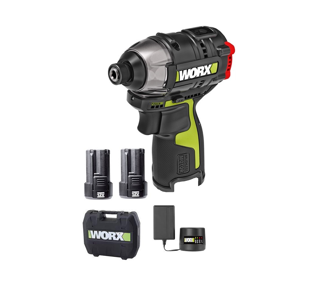 מברגת אימפקט Worx WU132 זוג סוללות 2X2AH