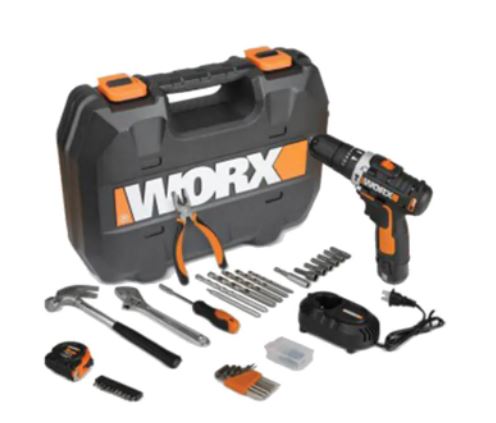מברגה רוטטת 12V עם סט כלים